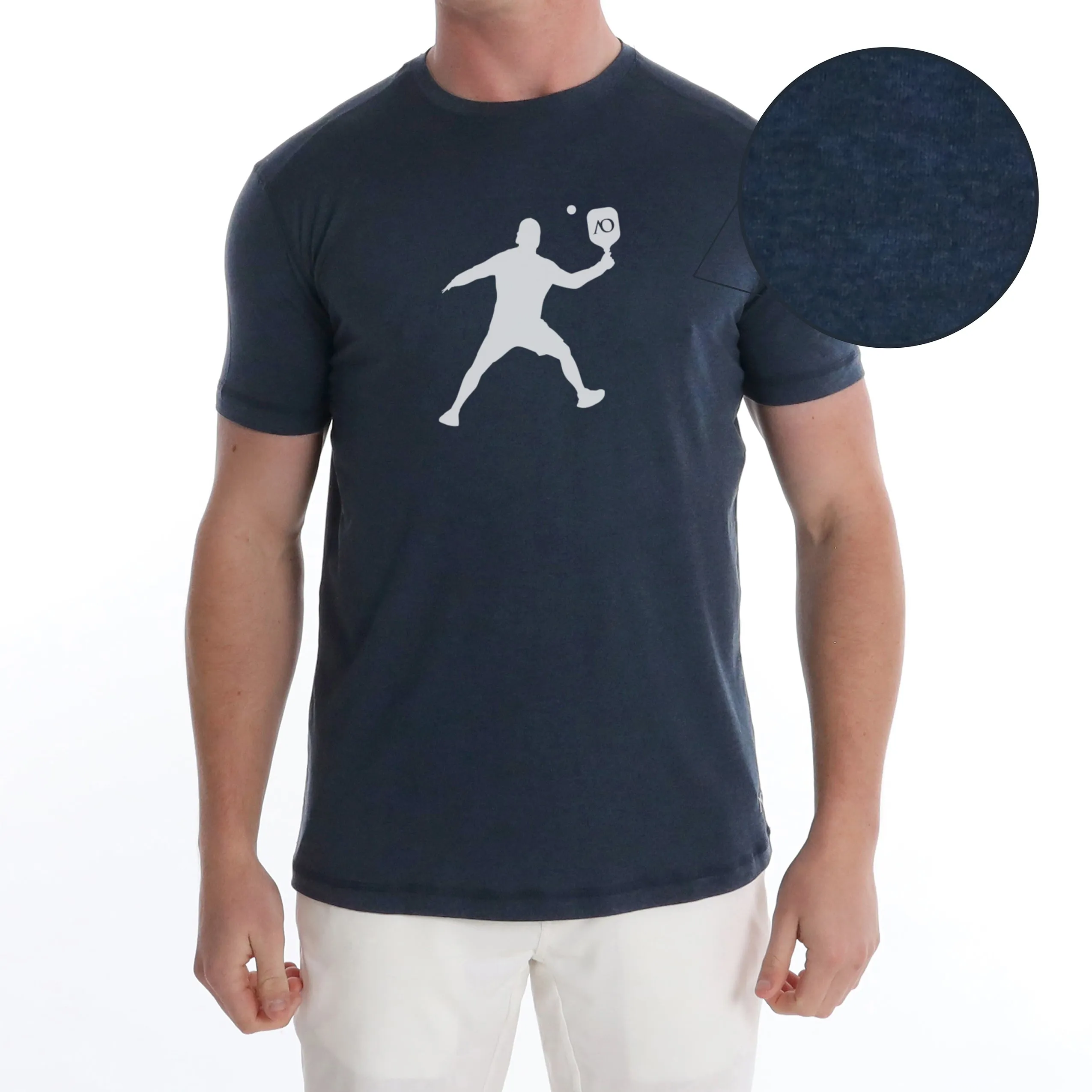 Butter T Pickleball Silhouette - Navy Heather