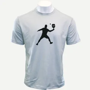 Butter T Pickleball Silhouette - Platinum Heather