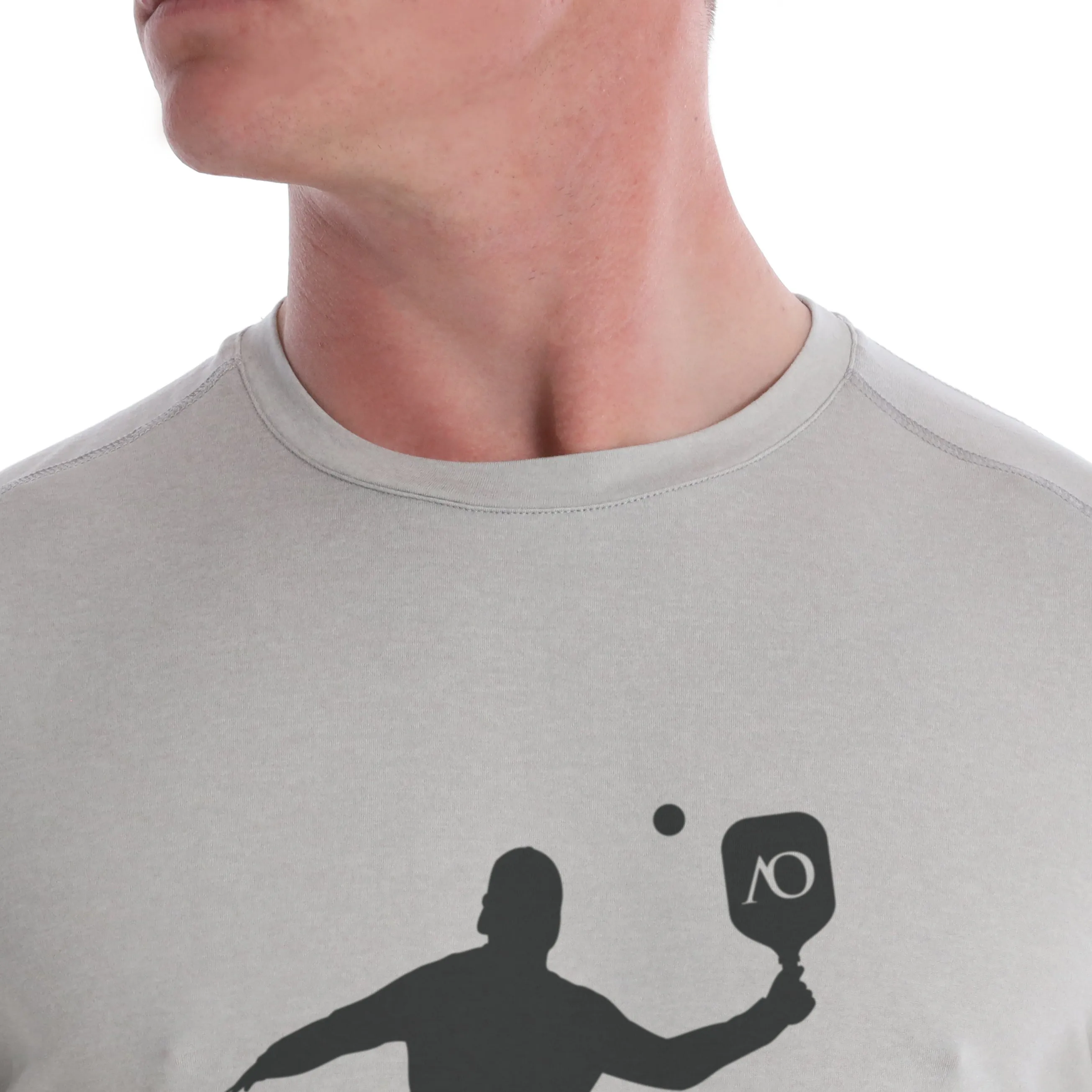 Butter T Pickleball Silhouette - Platinum Heather