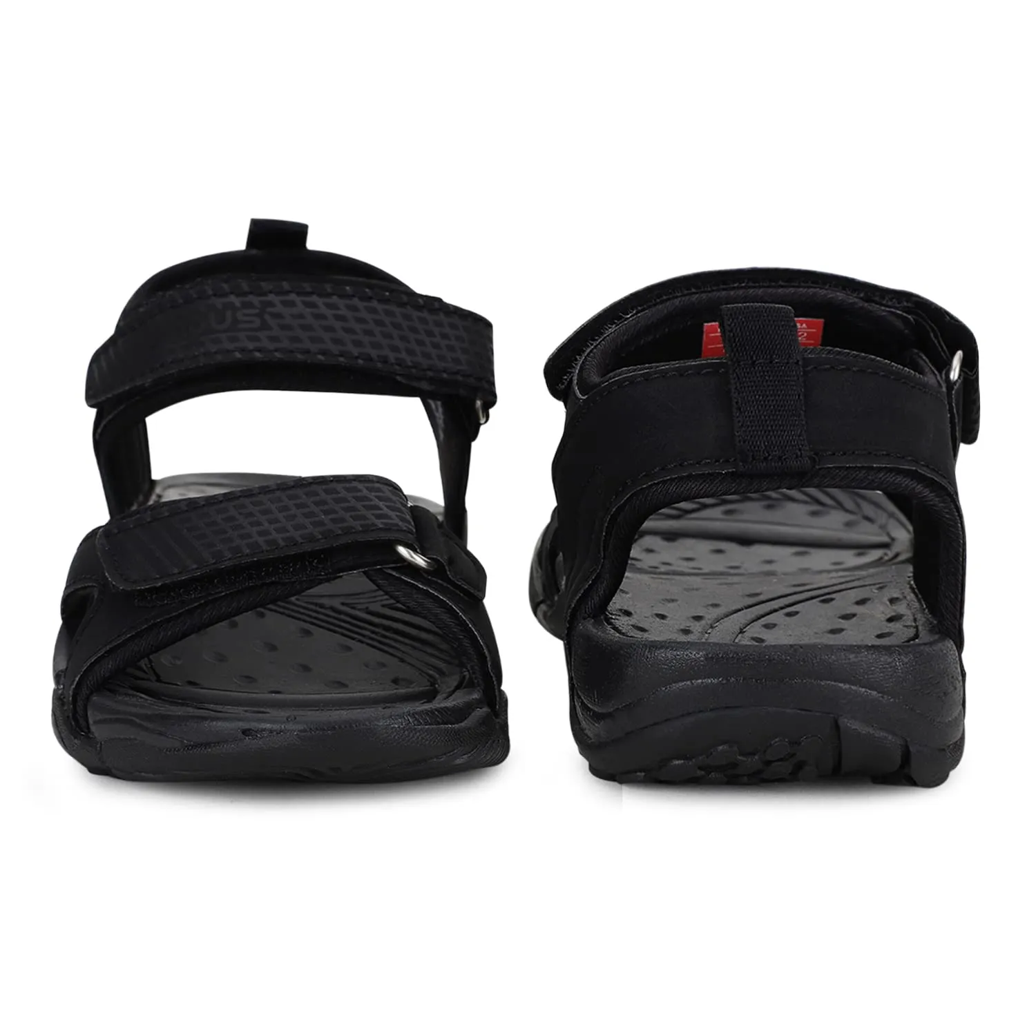 Campus Kid's STRING-K FULL BLK Sandal K1-UK/India