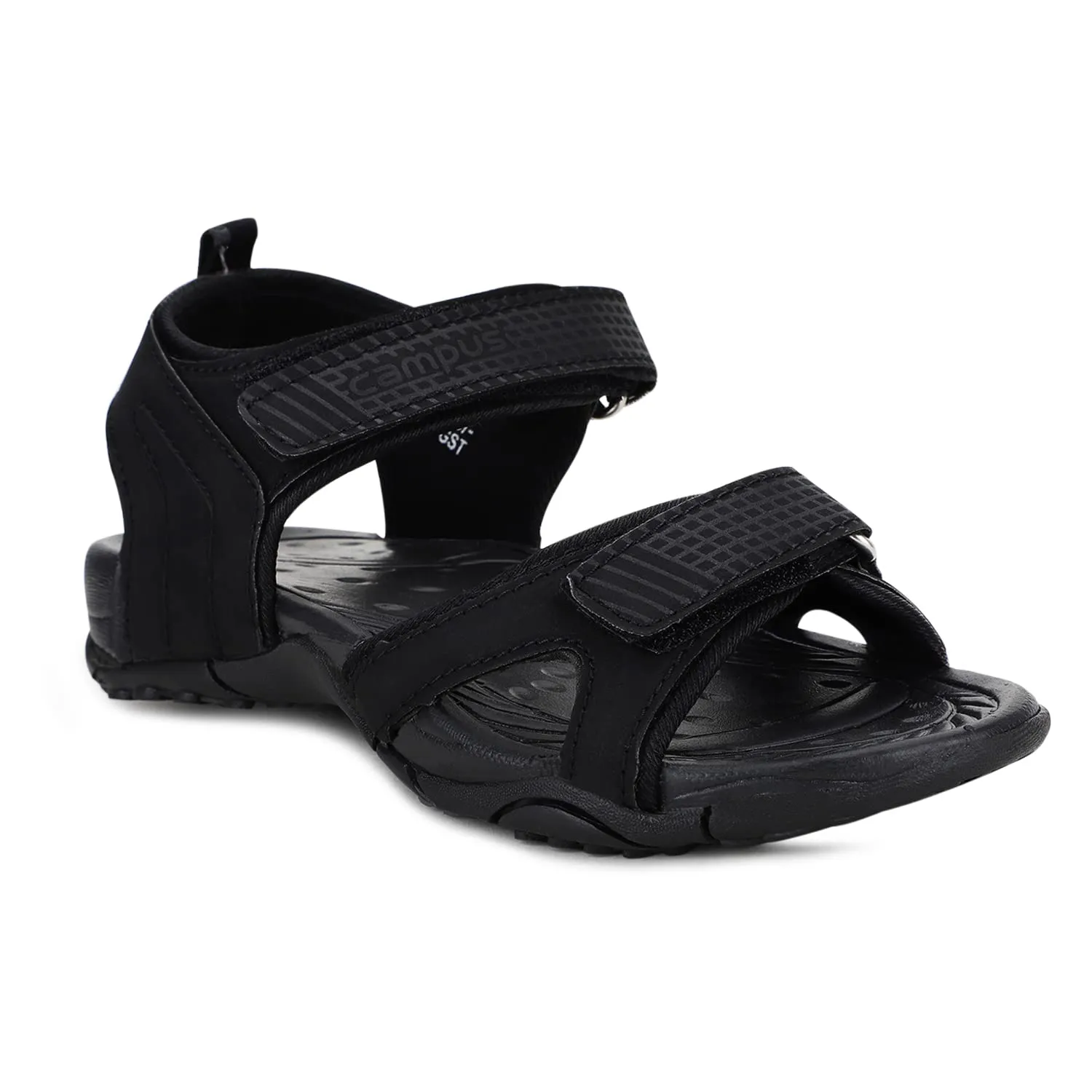 Campus Kid's STRING-K FULL BLK Sandal K1-UK/India