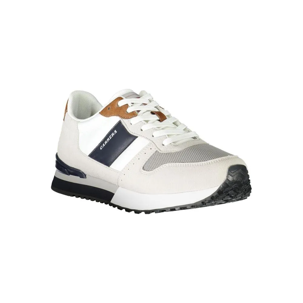 Carrera White Polyester Sneaker