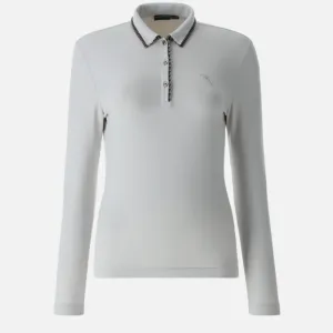 Chervò Amira L/S Polo - Pearl White