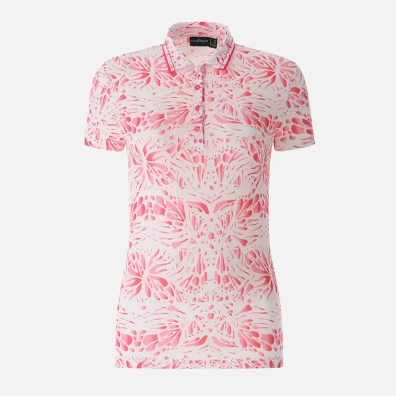 Chervò Atanasia S/S Polo - Pink Print