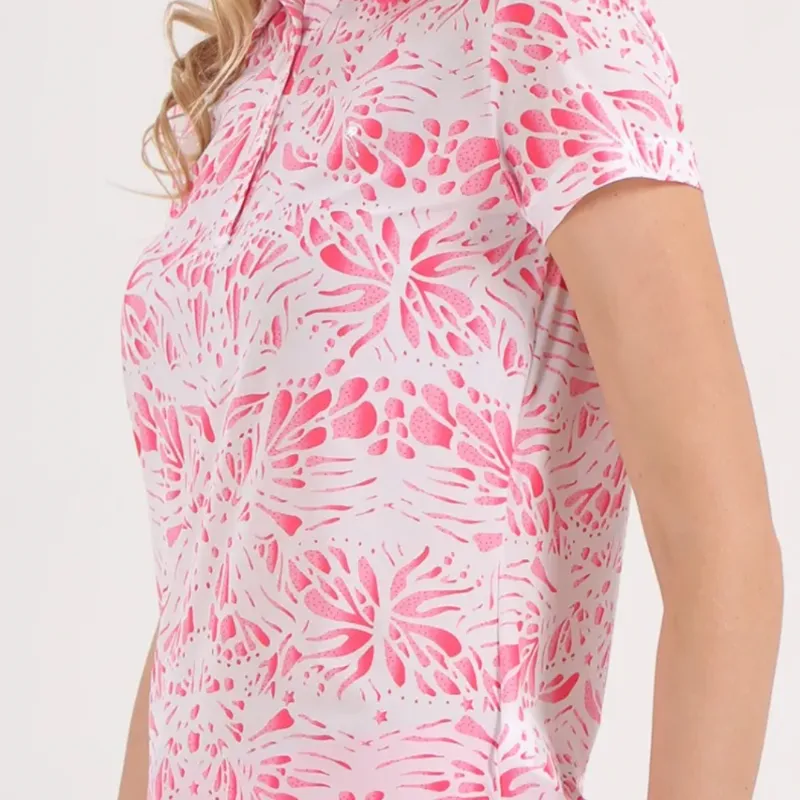 Chervò Atanasia S/S Polo - Pink Print