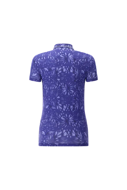 Chervò Atanasia S/S Polo - Purple Print