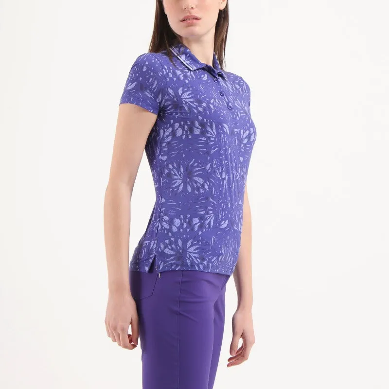 Chervò Atanasia S/S Polo - Purple Print