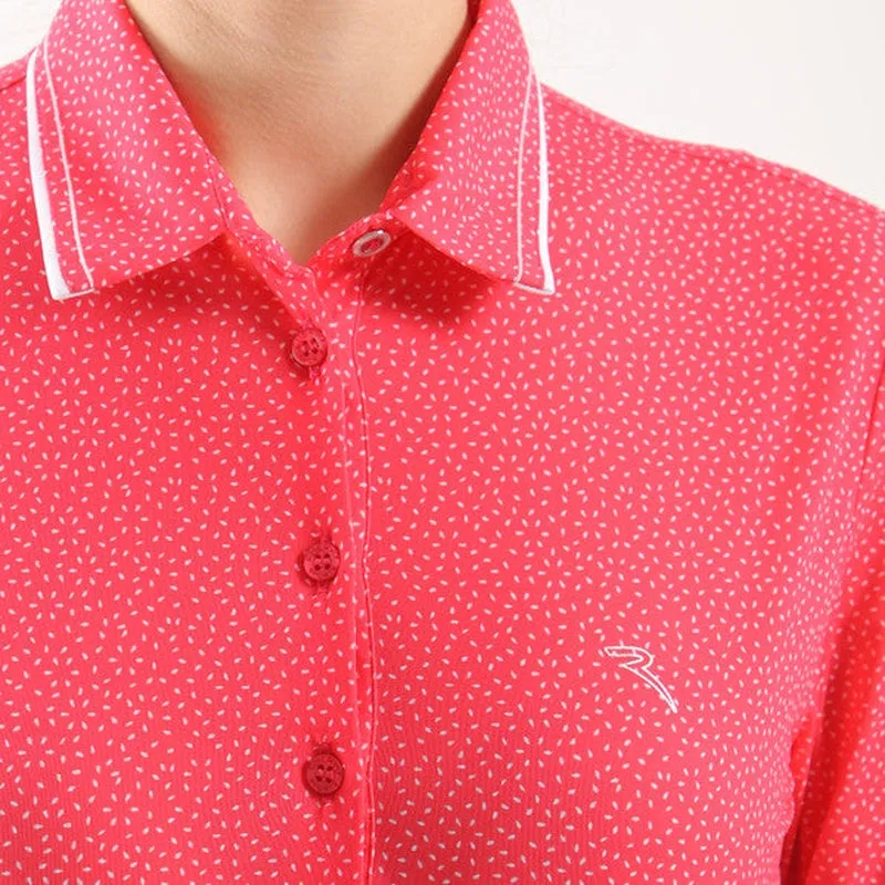 Chervò Attilia 3/4 Sleeve  Polo - Pink Print