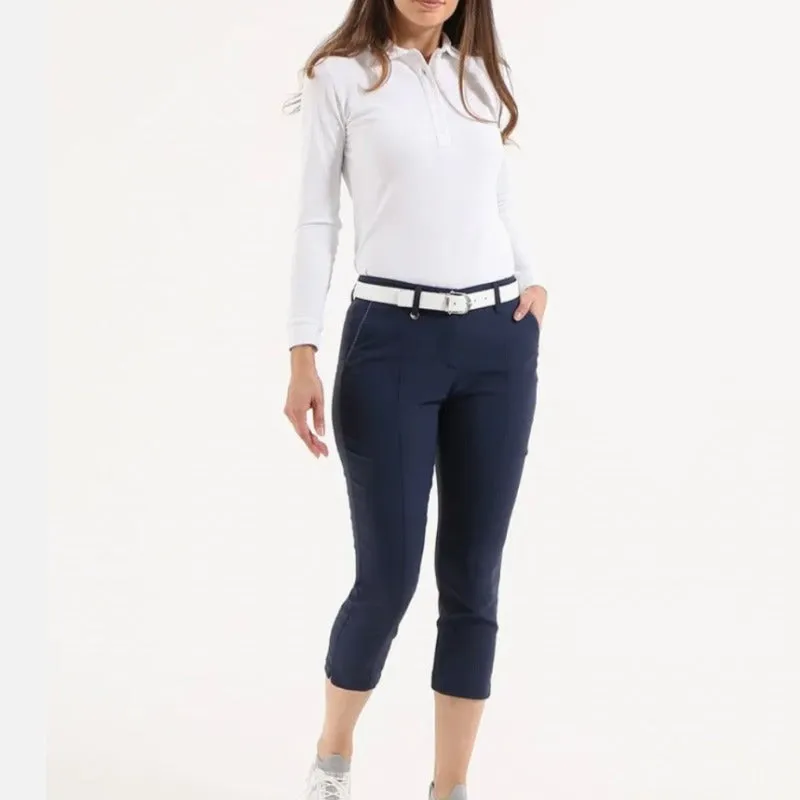 Chervò Silesia Crop Pants - Navy