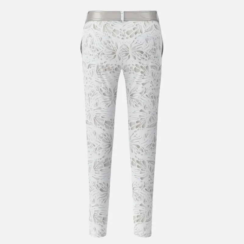 Chervò Silius Pant - White/Taupe Print