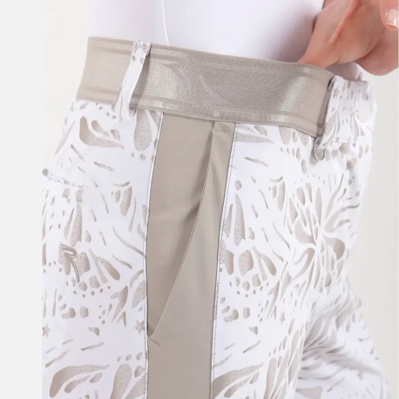 Chervò Silius Pant - White/Taupe Print