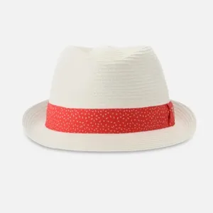 Chervò Wanitas Hat - White/Pink Band