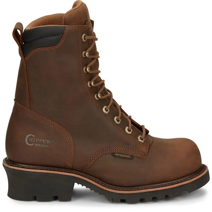 Chippewa Boots Valdor 8" Waterproof | Color Brown (73236)