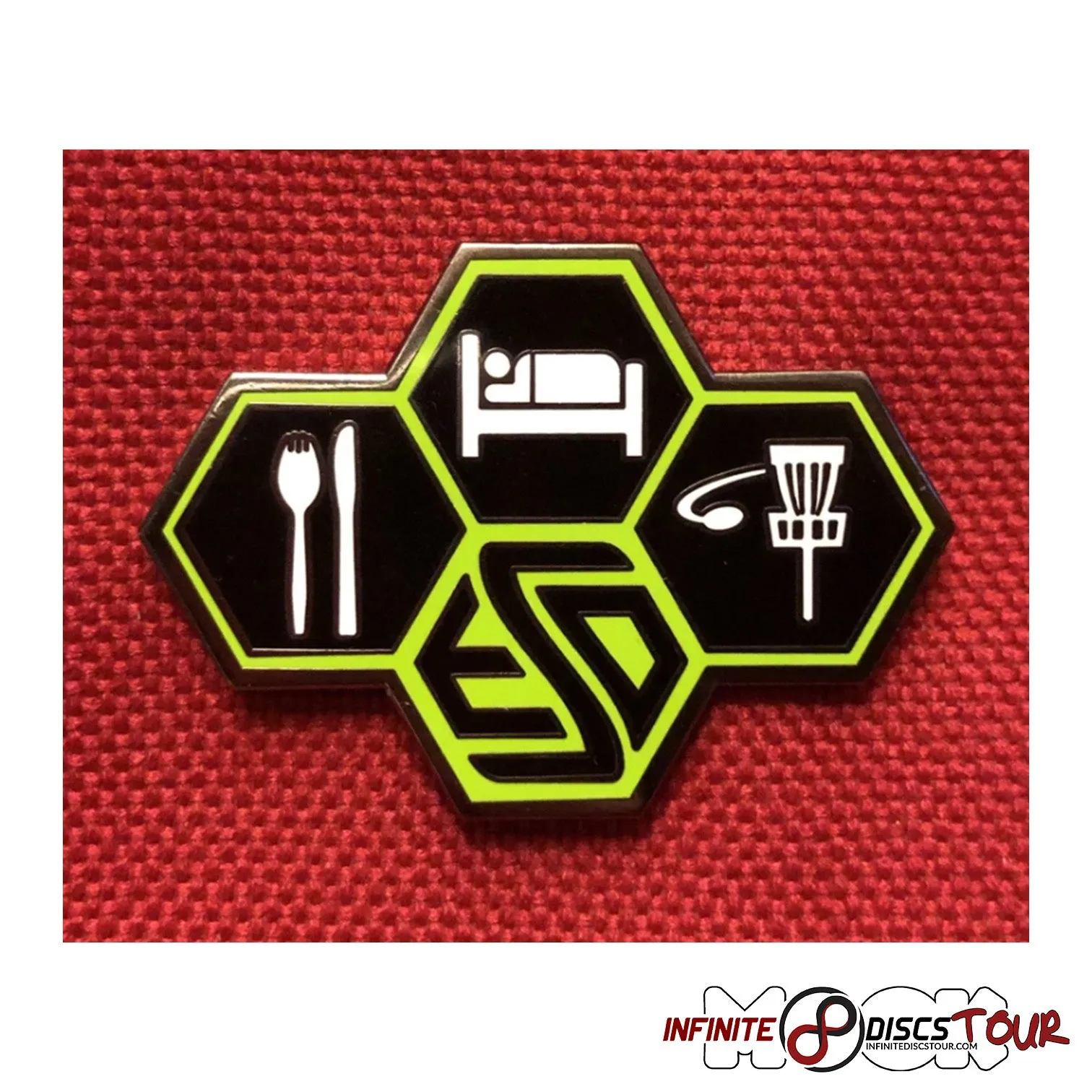 Disc Golf Pin Eat Sleep Disc Golf