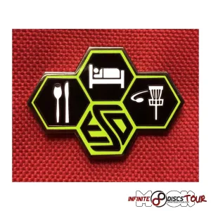 Disc Golf Pin Eat Sleep Disc Golf