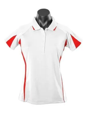 Eureka Ladies Polo - White/Red