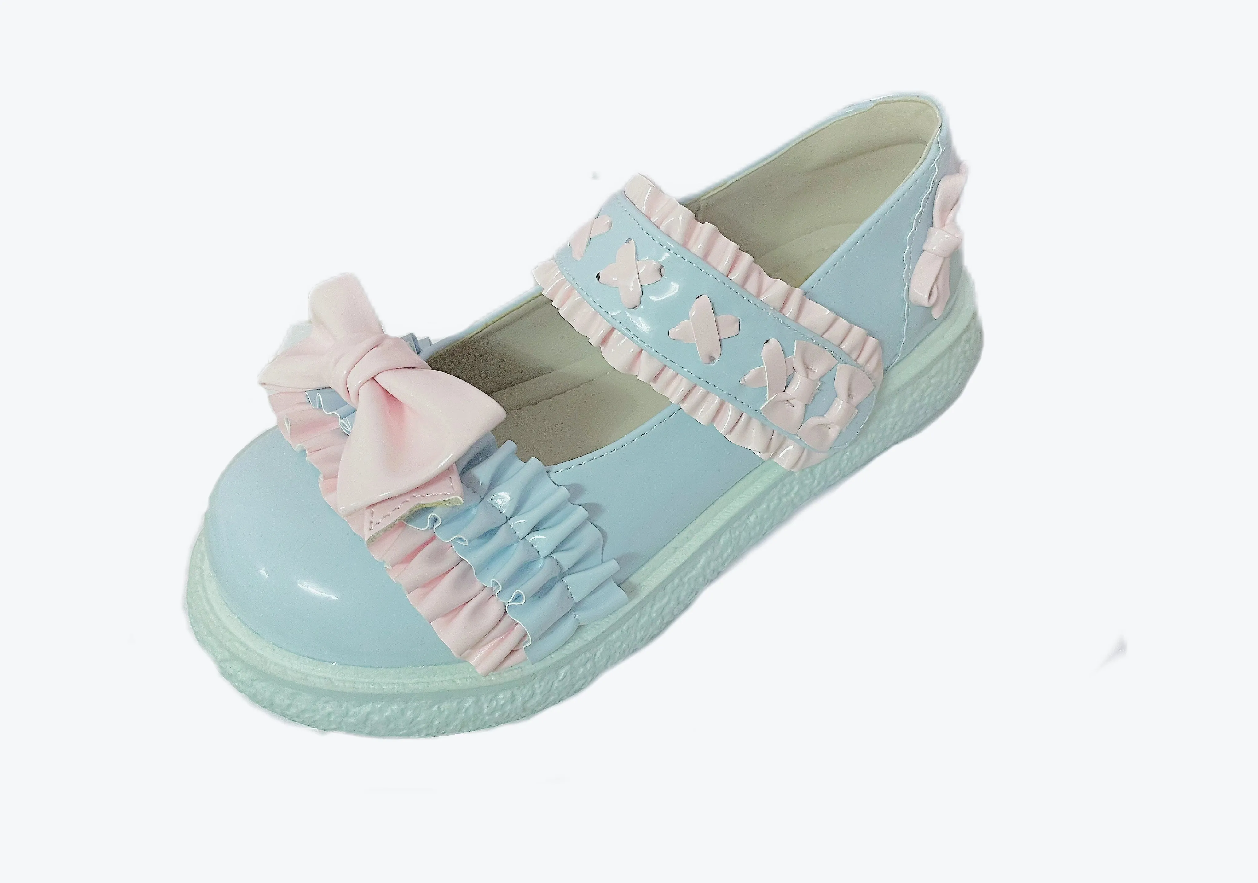 Fairy Godmother~Cute Lolita Shoes Bow Candy-Colored Lolita Flat Shoes