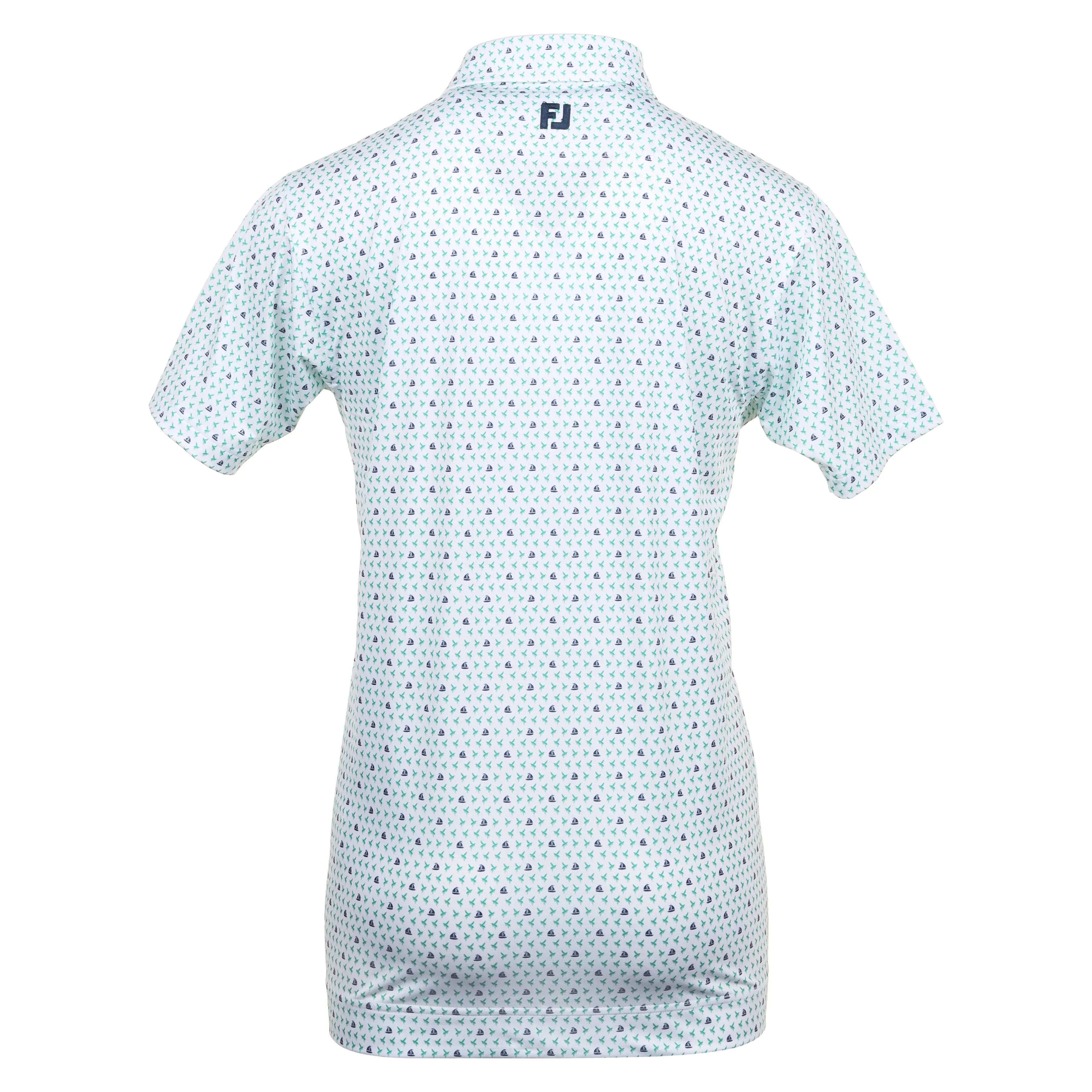 FootJoy Flying Wasp Print Lisle Golf Shirt