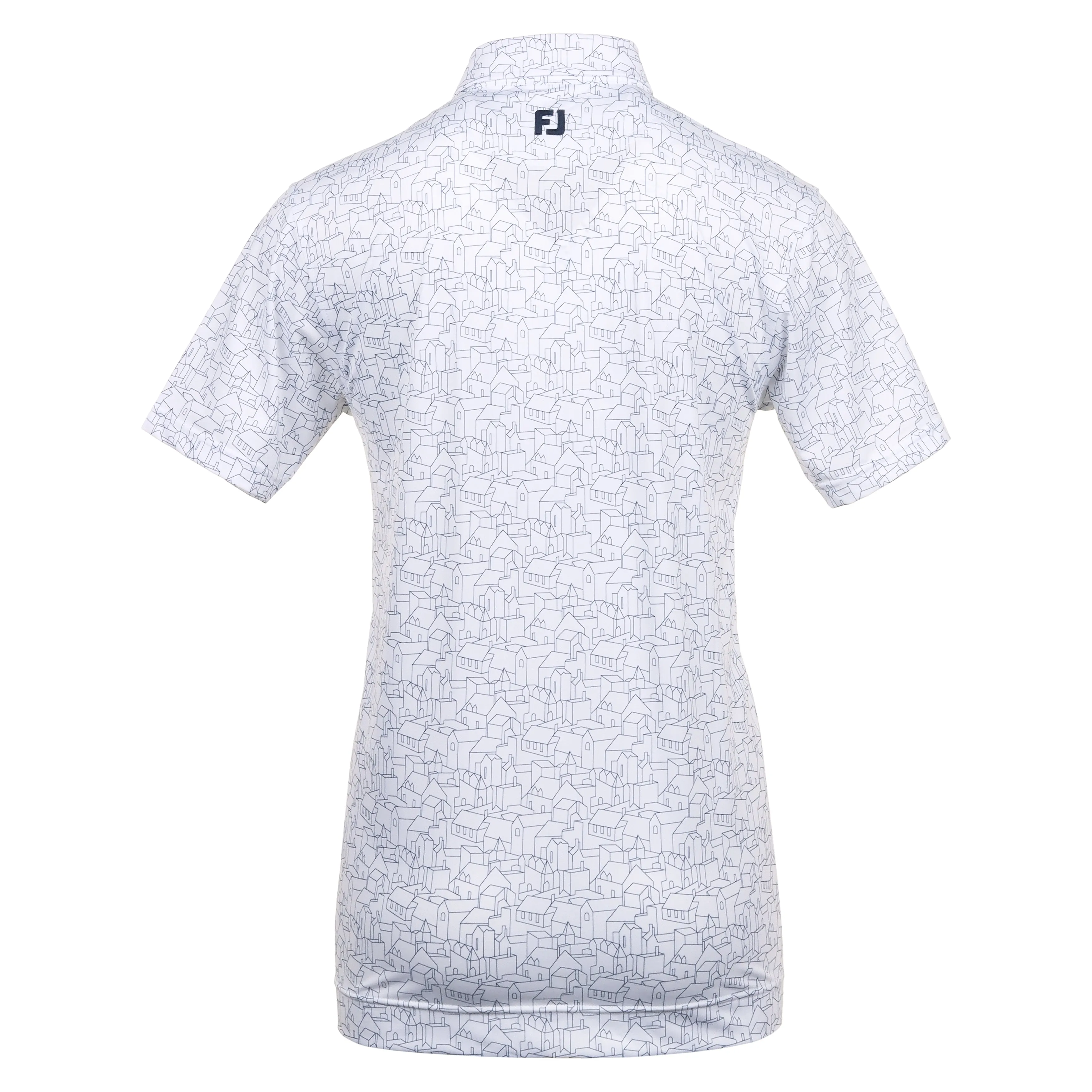 FootJoy Scottish Town Print Lisle Golf Shirt