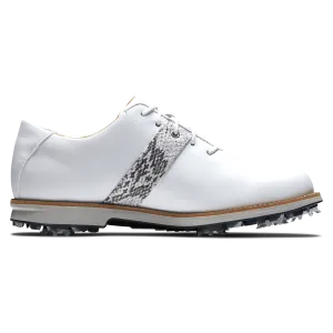 FootJoy Women's Premier Golf Shoes- White/Crock Grey