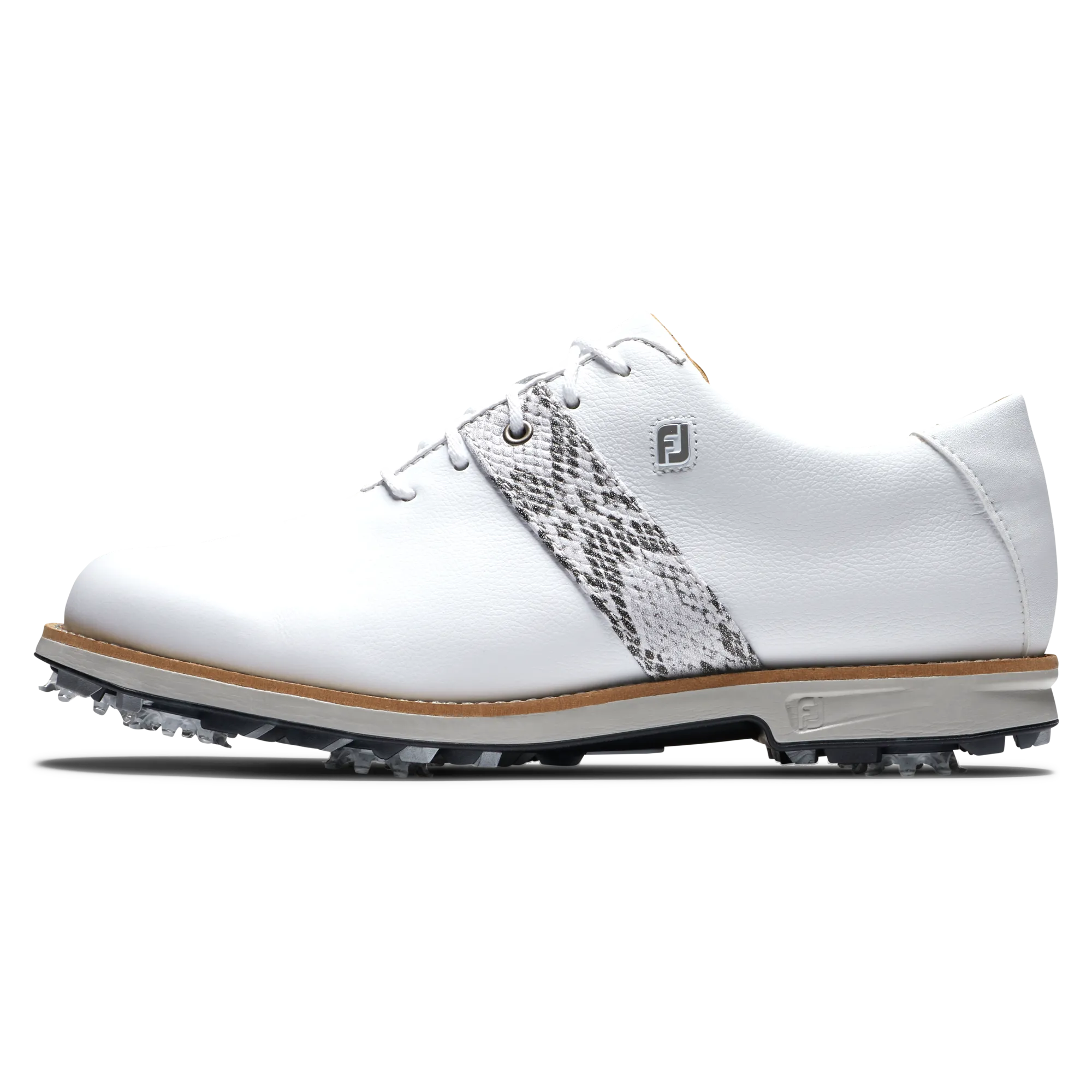 FootJoy Women's Premier Golf Shoes- White/Crock Grey