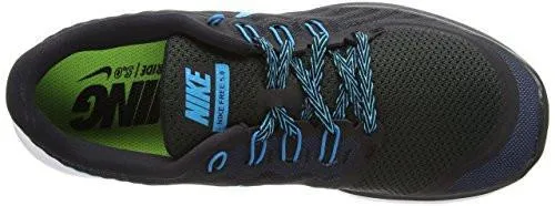 Free 5.0 Black/Blue Lagoon/Dk Elctrc Bl Running Shoe 11.5 US