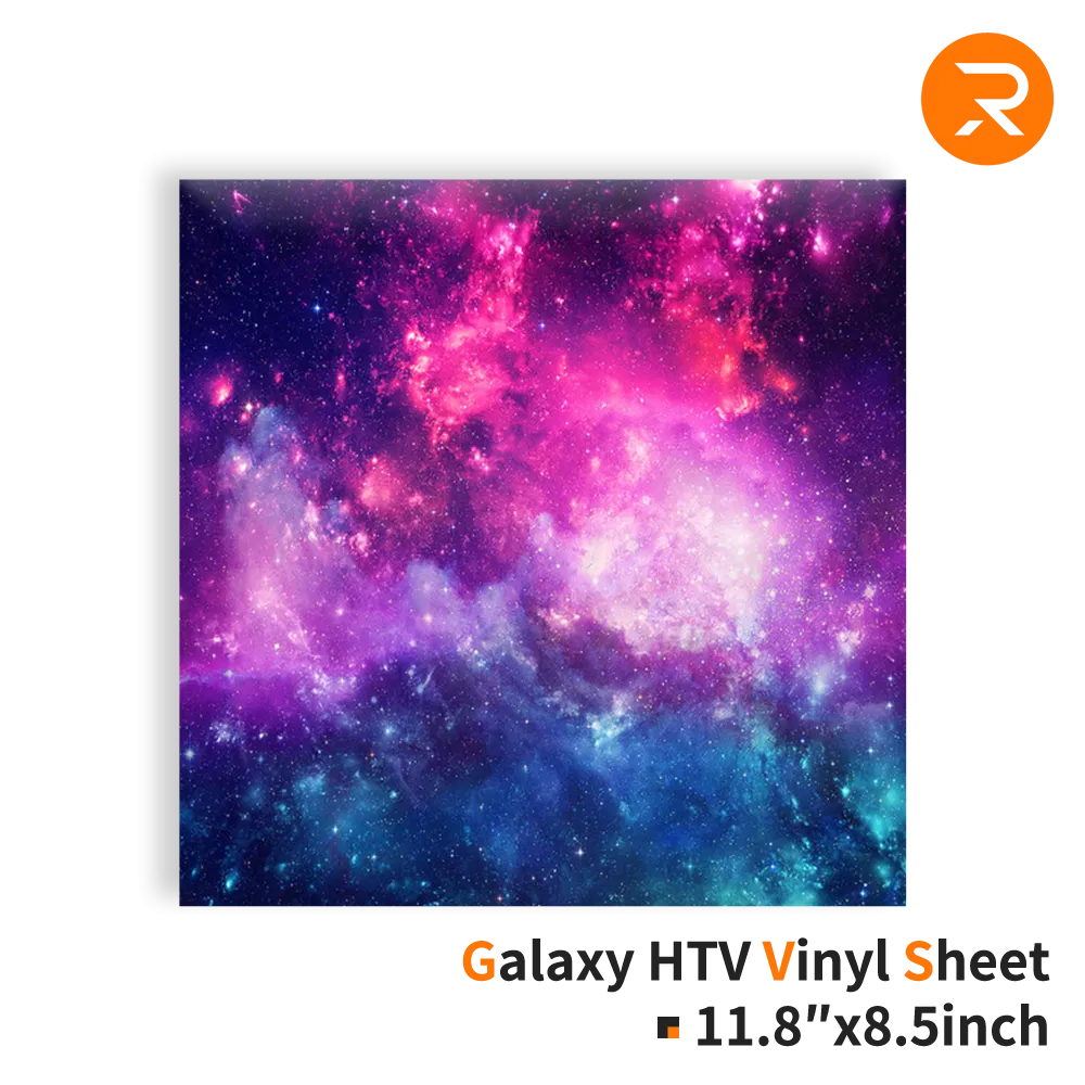 Galaxy Heat Transfer Vinyl Sheet - 11.8"x8.5" Single Packs (4 Colors)