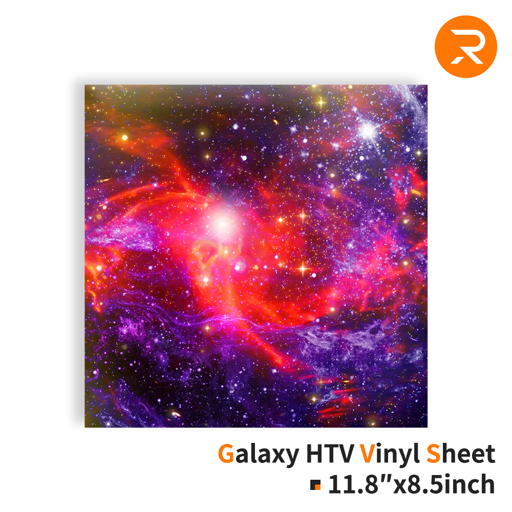 Galaxy Heat Transfer Vinyl Sheet - 11.8"x8.5" Single Packs (4 Colors)