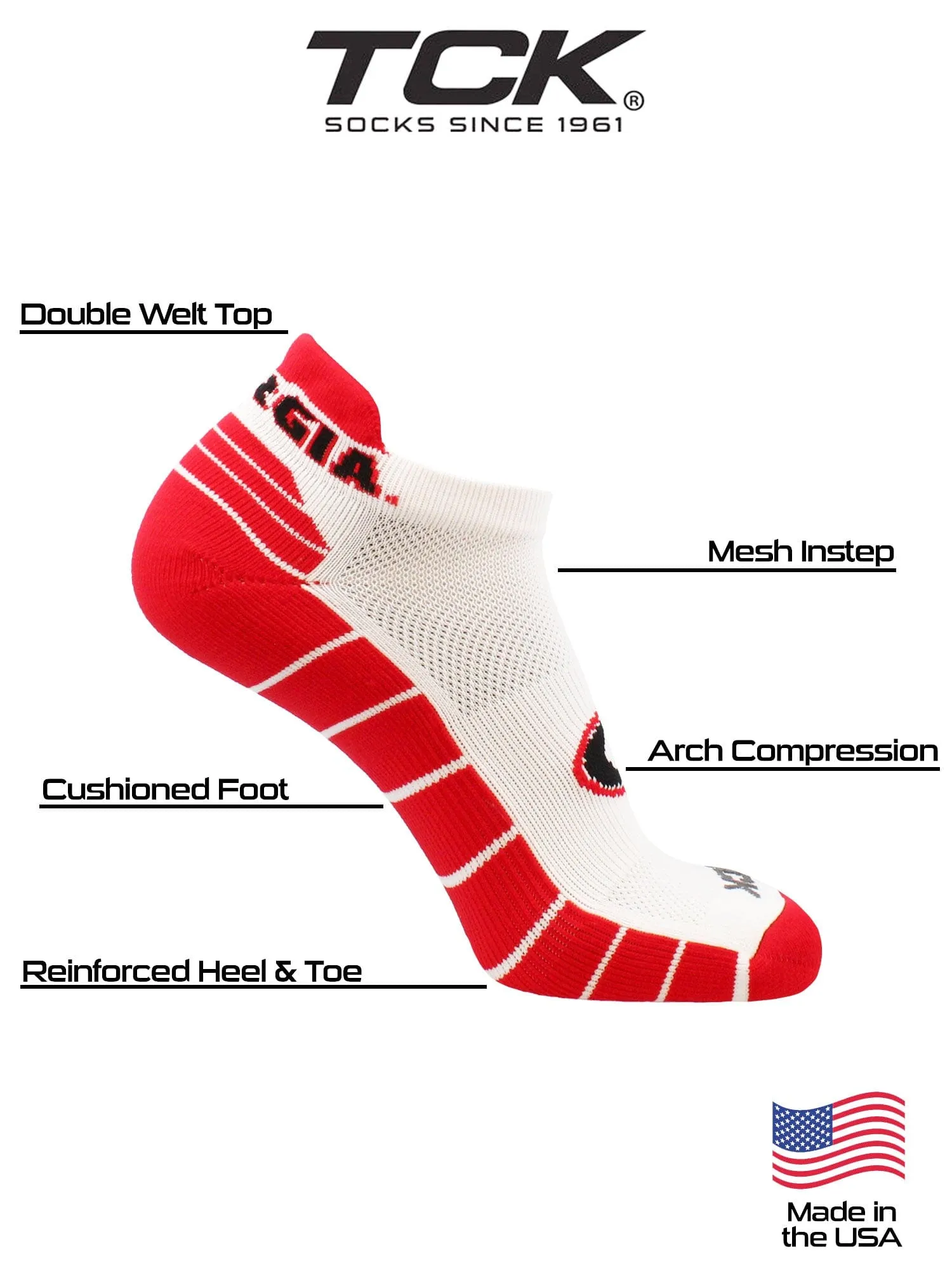 Georgia Bulldogs Golf Socks