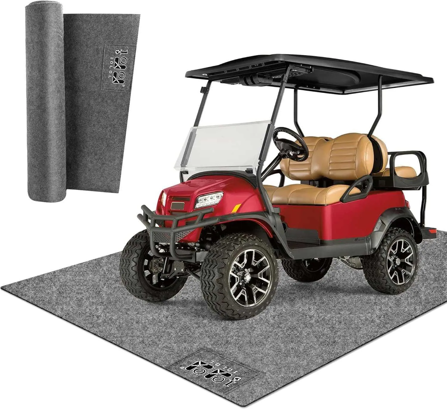 Golf Cart Mat Premium Garage Floor Mat for Club Car EZGO Yamaha - 10L0L