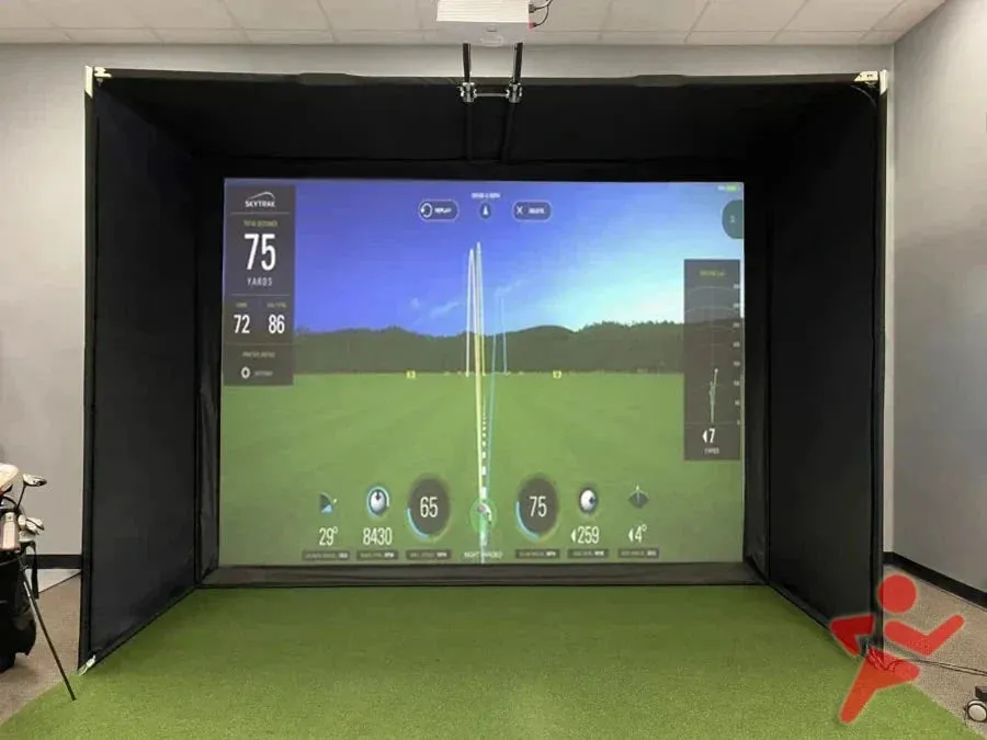 Golf Simulator Packages and Kits with 4:3 DIY Bay and Launch Monitor