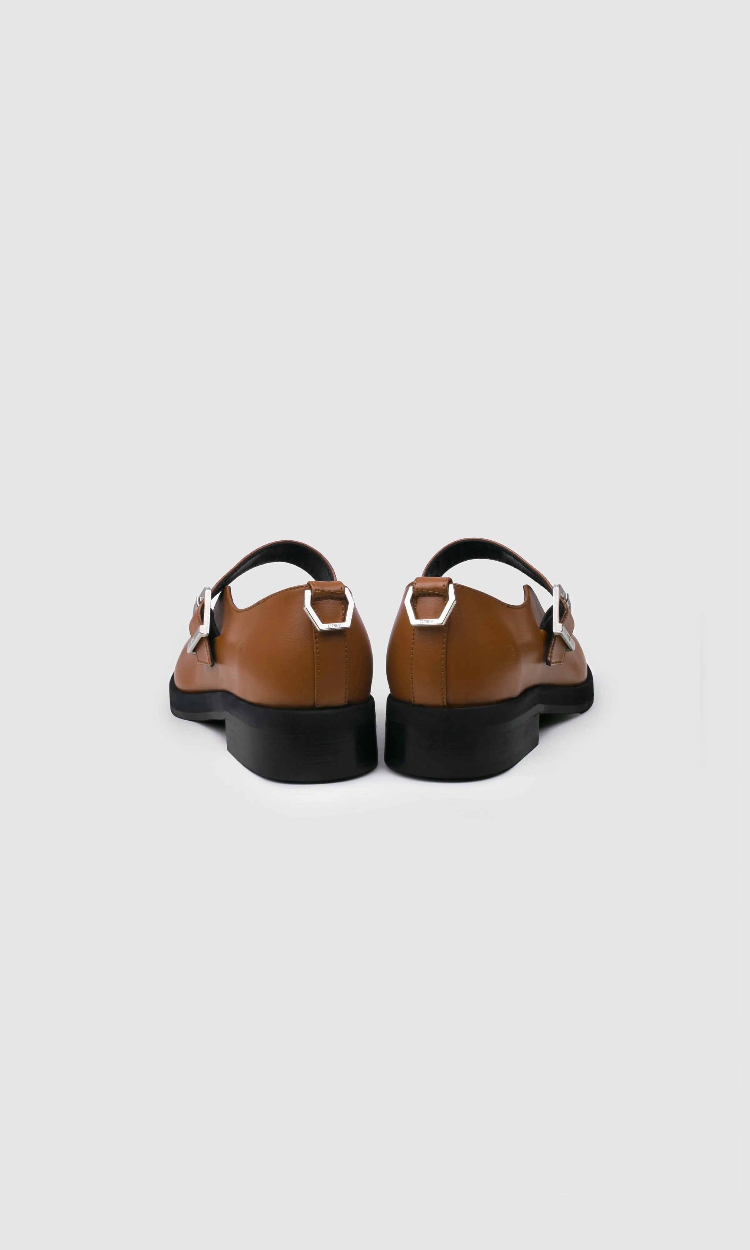 Jenny Apple Leather Square Toe Mary Janes | Ginger