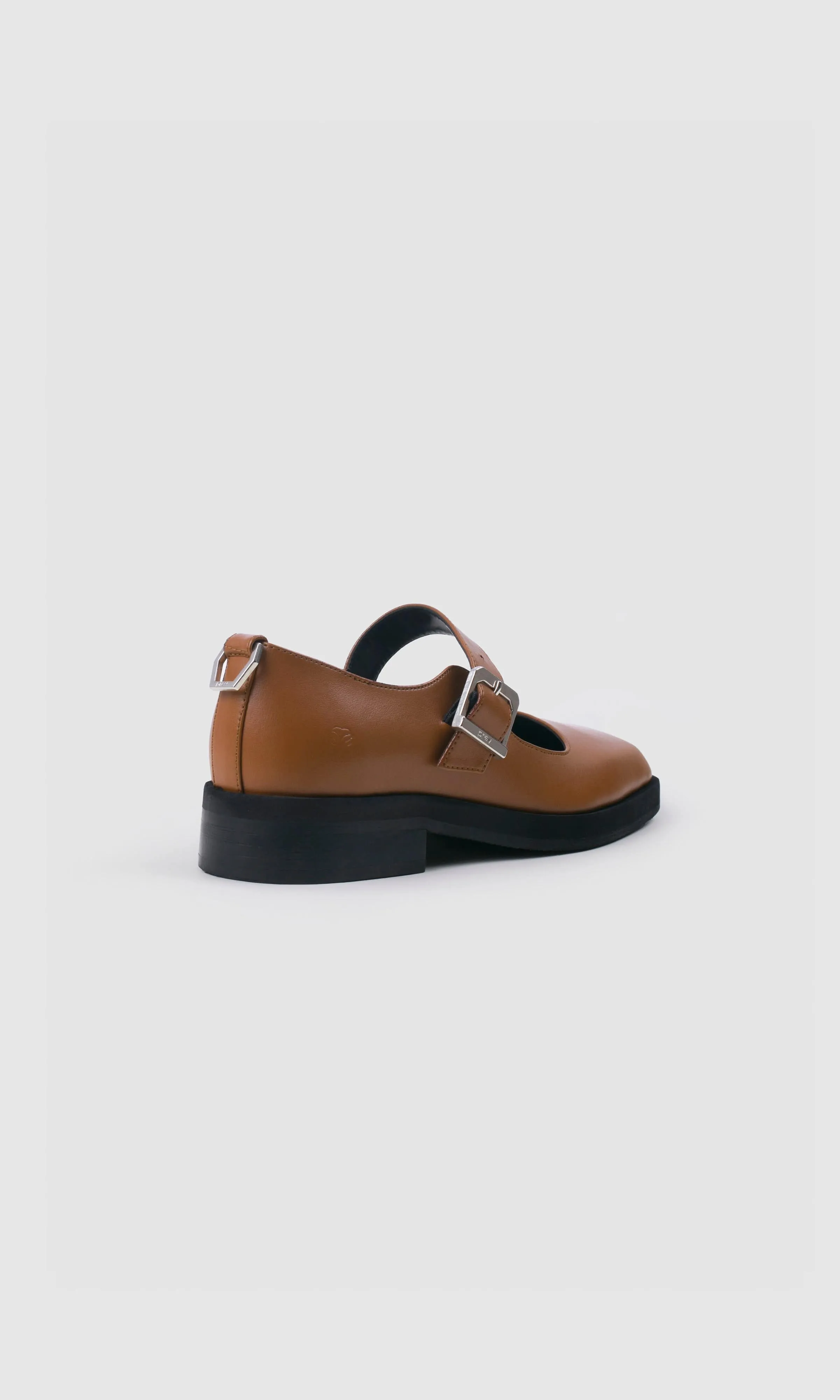 Jenny Apple Leather Square Toe Mary Janes | Ginger