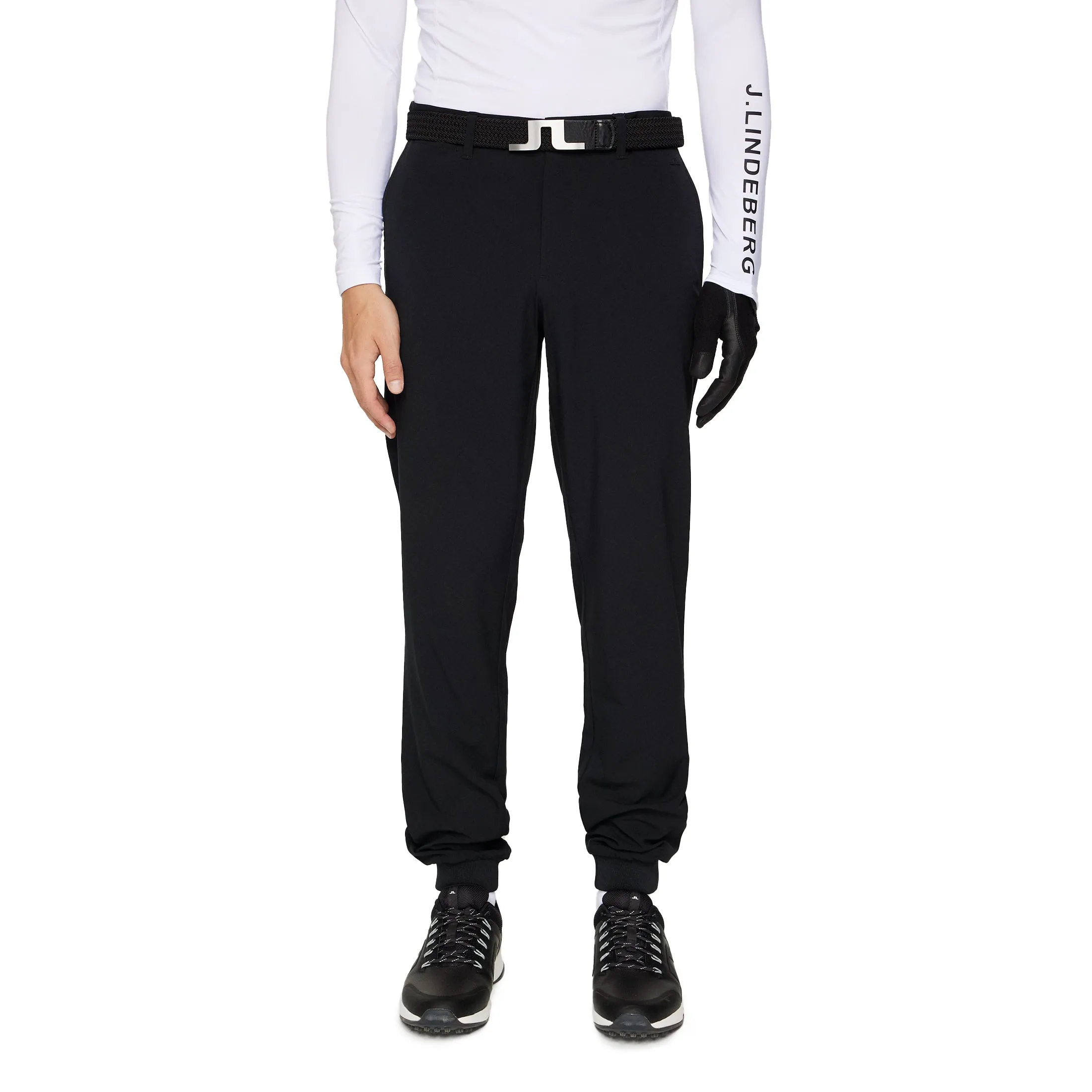 J.Lindeberg Cuff Jogger Golf Pants - Black