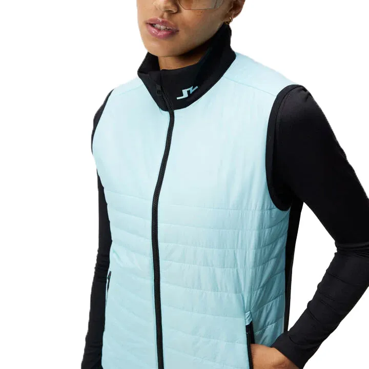 J.Lindeberg Women's Martina Quilt Hybrid Golf Vest - Atomizer