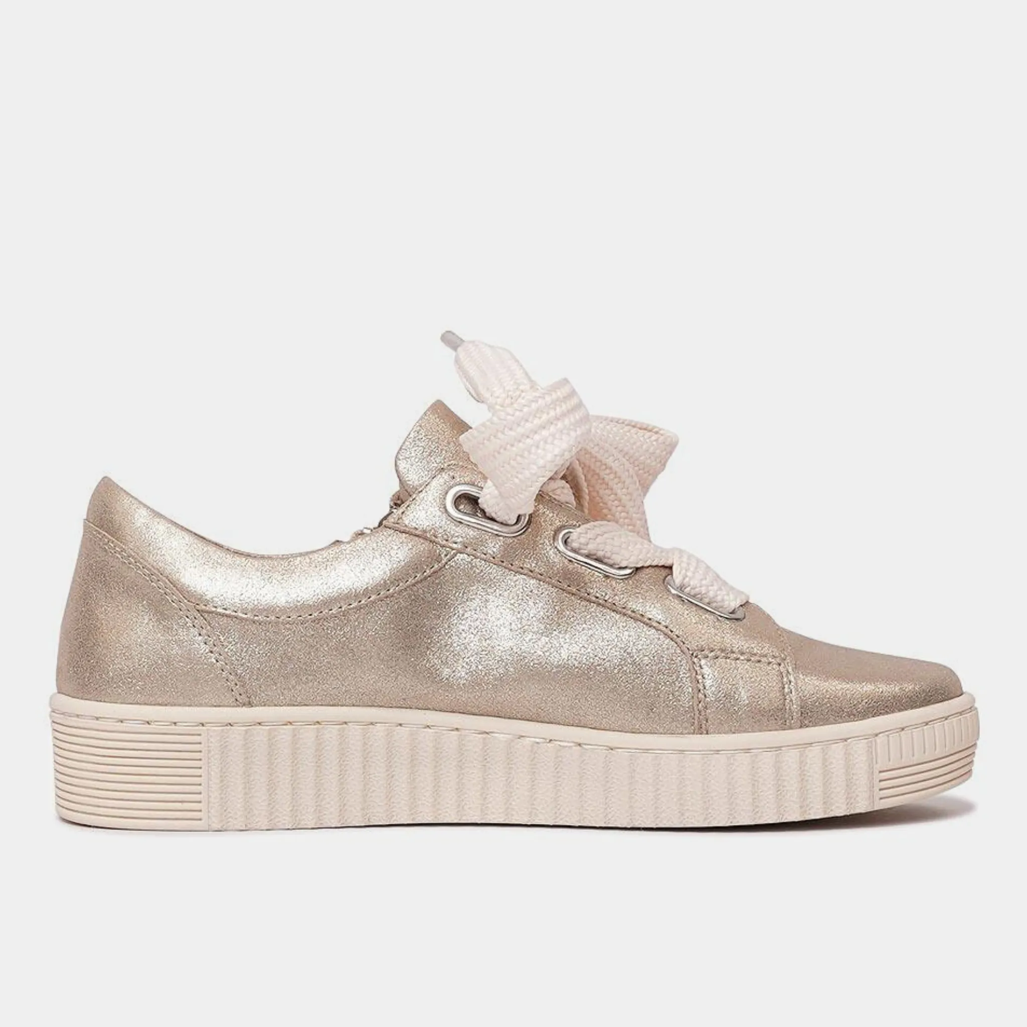 Jovi Champagne Leather Sneakers