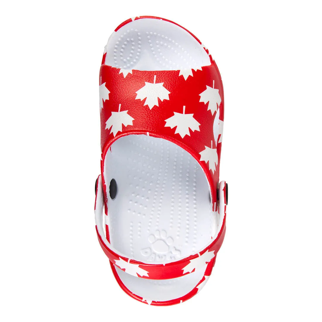 Kids' Slides - Canada (Red/White)