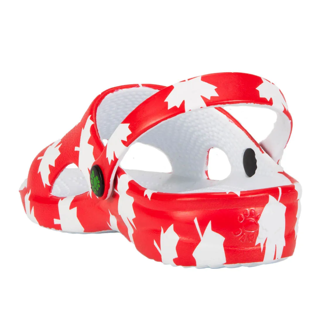 Kids' Slides - Canada (Red/White)