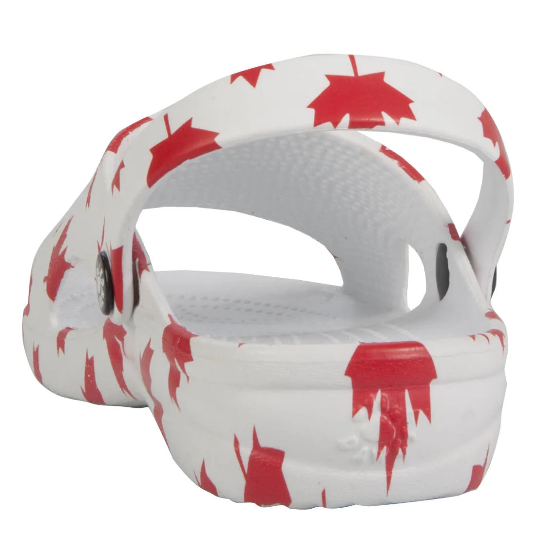 Kids' Slides - Canada (White/Red)