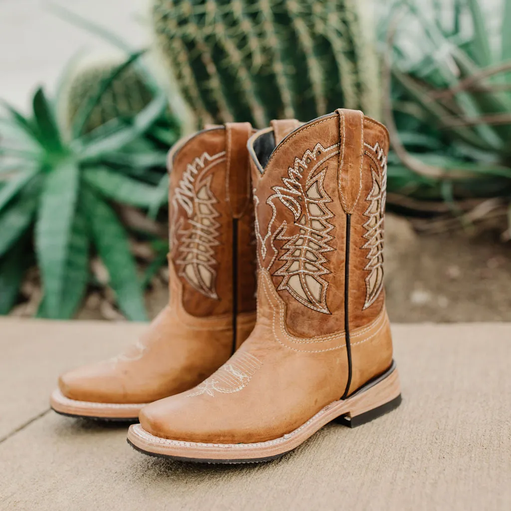 Kids' Tan Country Boots | Everyday Western Boots for Kids (K3007)