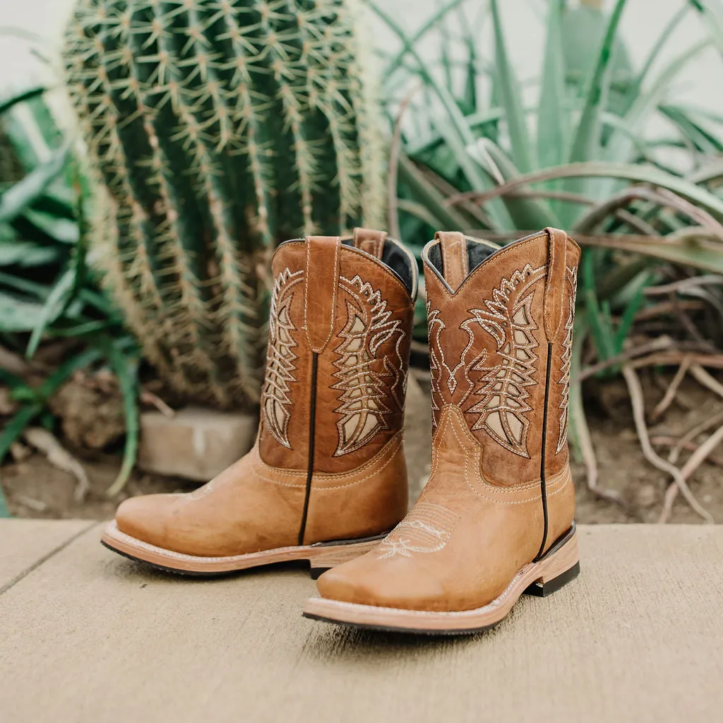 Kids' Tan Country Boots | Everyday Western Boots for Kids (K3007)