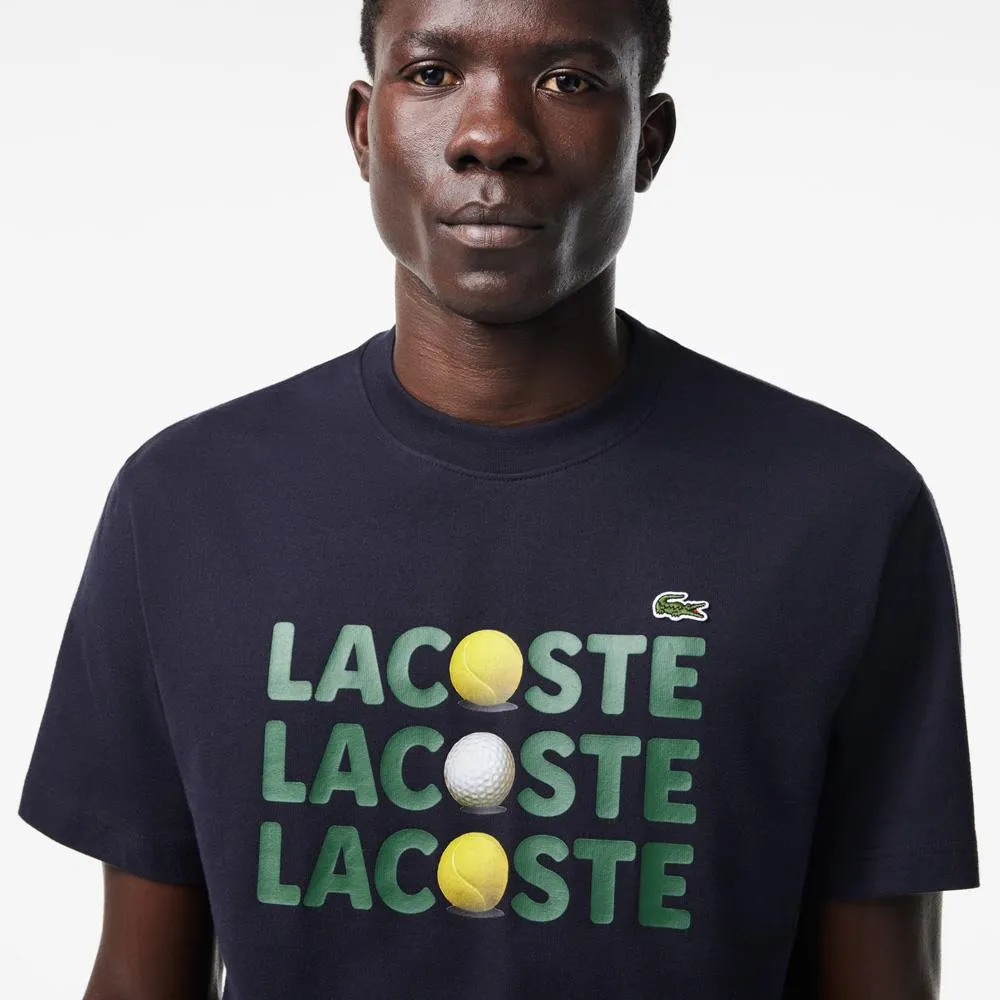 Lacoste Men's Ball Tee - Dark Navy Blue