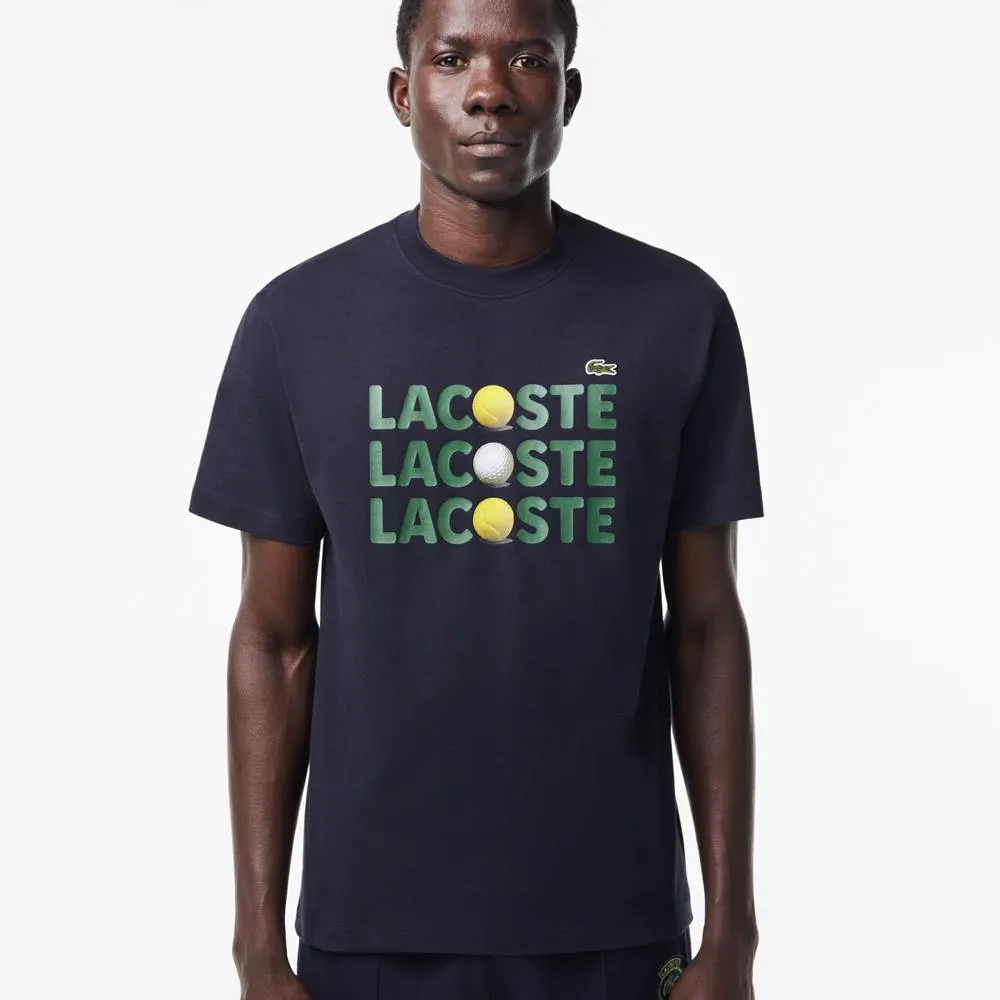 Lacoste Men's Ball Tee - Dark Navy Blue