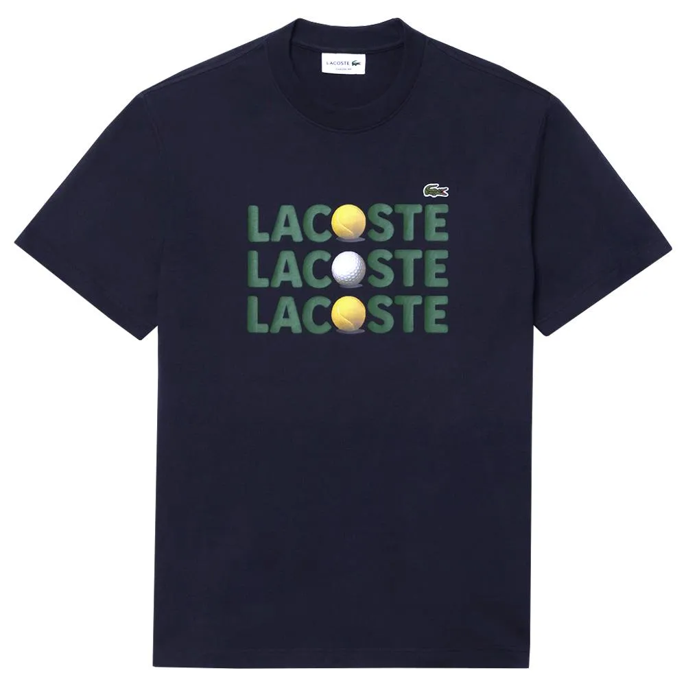 Lacoste Men's Ball Tee - Dark Navy Blue