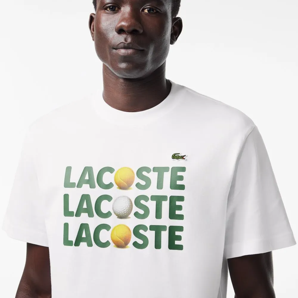 Lacoste Men's Ball Tee - White