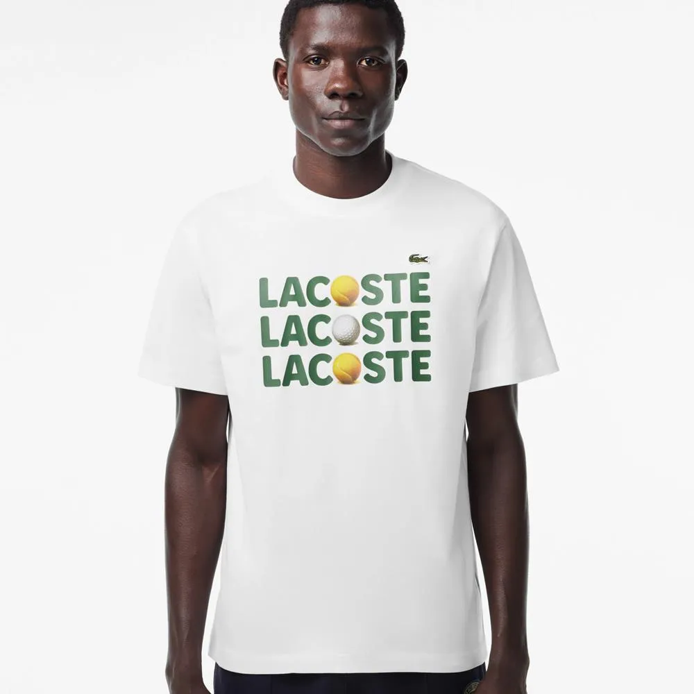 Lacoste Men's Ball Tee - White