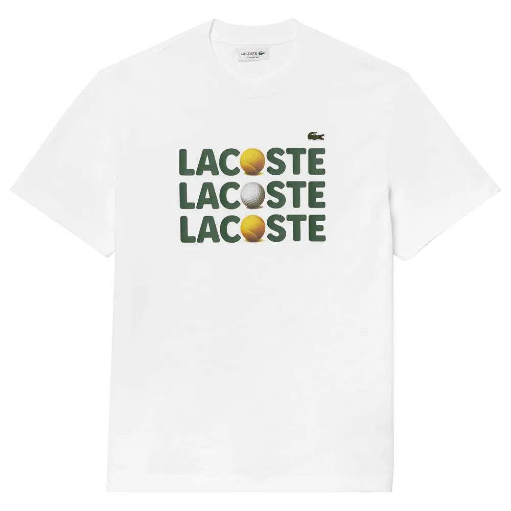 Lacoste Men's Ball Tee - White