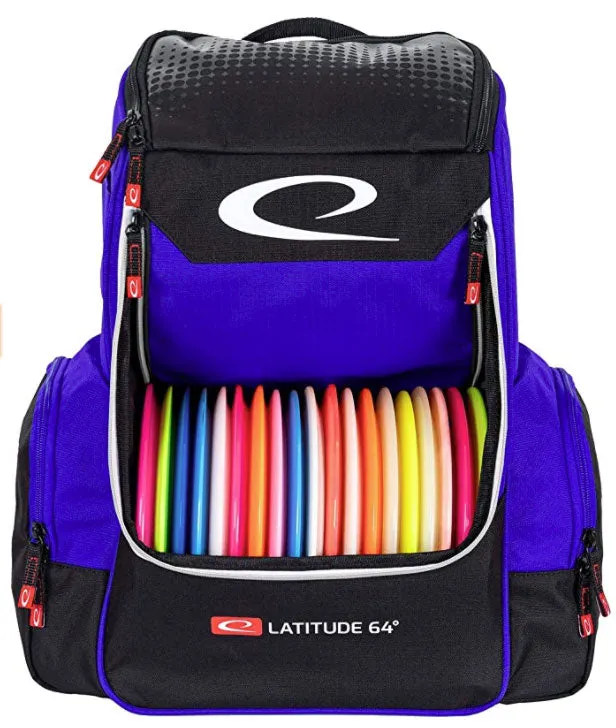 Latitude 64 Luxury Core backpack Disc Golf Bag - Blue