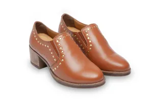 Laxy, Tan Formal Shoes