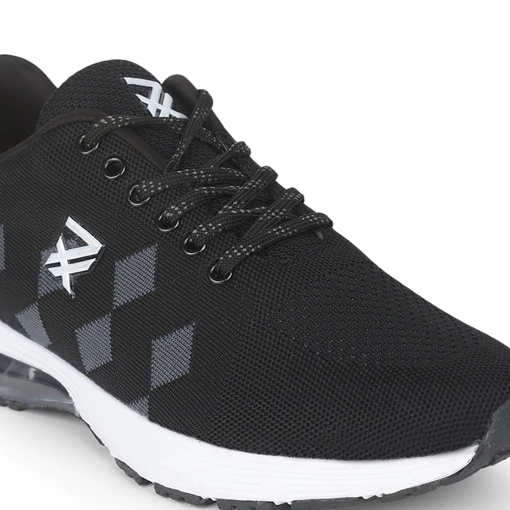 Leap7x Lacing Sports Shoes For Men (Black) CAPSULE-10 By Liberty